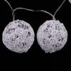10/20 LED Lace Balls Shaped Christmas Battery Operated Fairy Bulbs Lots Home Festival