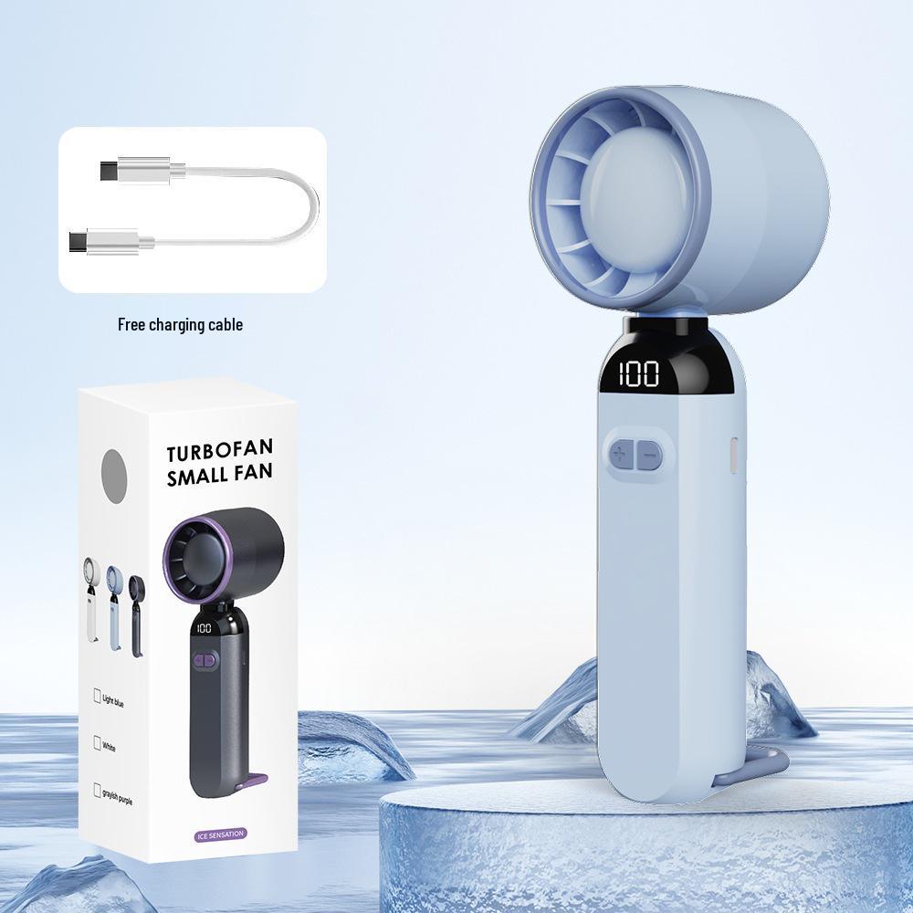 Mini Portable Leafless Handheld Wind Cannon USB Desktop Fan Turbine Handheld Fan