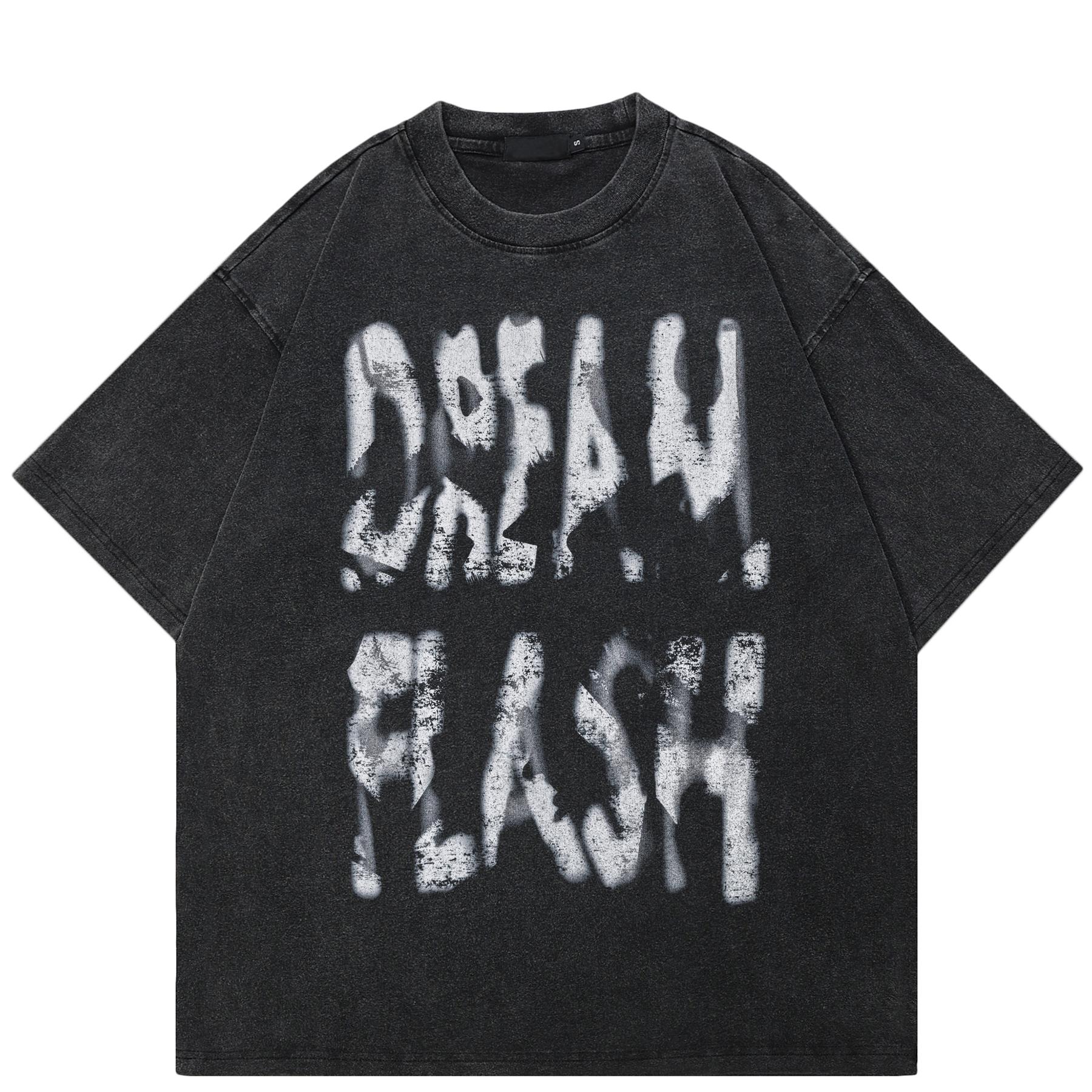 

Уличная футболка унисекс с граффити и буквенным принтом 2024 года