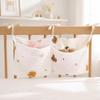 2 Pockets Diaper Storage Bag Portable Baby Bedside Bag New Crib Hanging Storage Bag  Infant Room