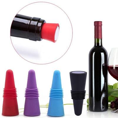 Reusable Silicone Red Wine Champagne Bottle Stopper Cone Lid Sealing Top Cover