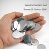 100 Round Galvanized Rust-Proof Magnetic Sheet Patches (0.3-1mm Thick)