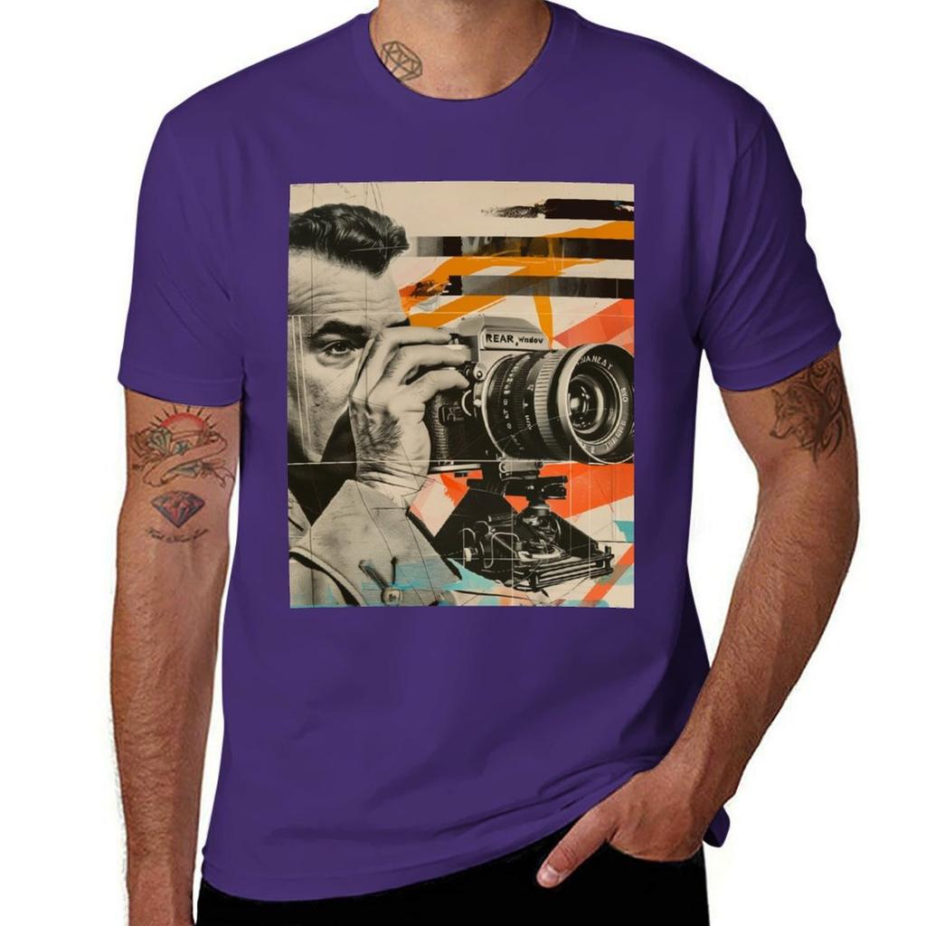 Retro Rear Window Hitchcock Inspired Retro Pop Art Tshirt Plus Sizes Kawaii Clothes Unisex Graphic T Shirts