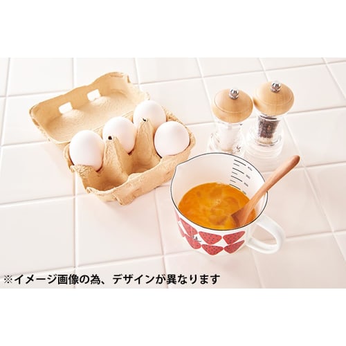 Toyohoro plune Enamel Measuring Cup, Fluffy Flower Pink, Small, MC-607
