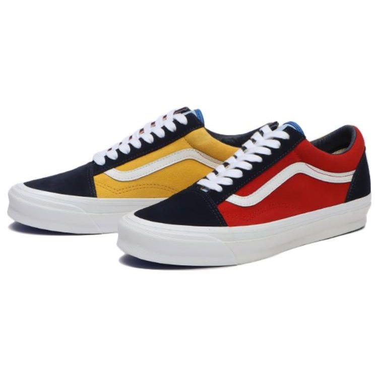 Vans OG Old Skool LX Off The Wall - Navy Red Unisex Sneakers Blue VN0A4P3XY9T