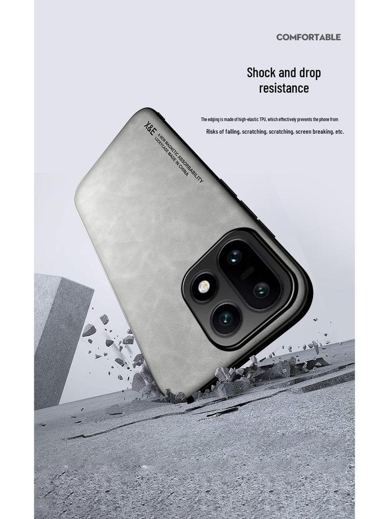 OnePlus 15 Lambskin Magnetic Case - Thin, Lightweight, Business Protective Cover