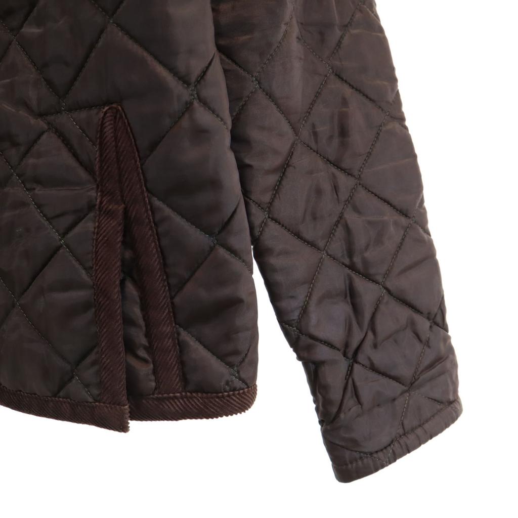 LAVENHAM Made in England Hooded Quilted jacket 6 Brown Women Used