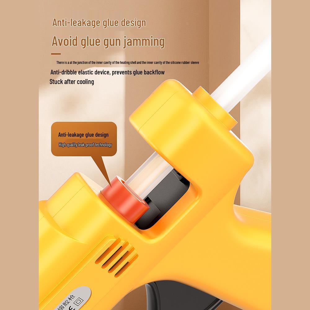 High Viscosity Hot Melt Glue Gun with 7-11mm Sticks for Kids' Crafts and Household Use