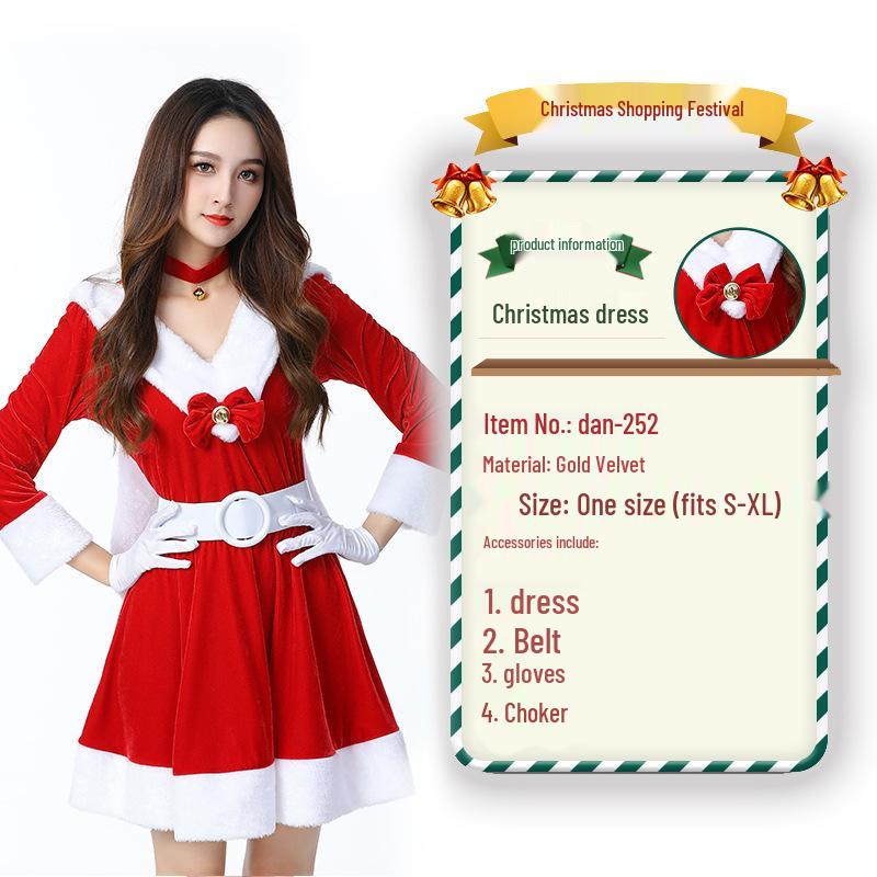 2023 Weihnachtsmann Weihnachtskostüm und Cosplay-Outfit-Set