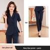 Women's Summer Short Sleeve Suit Set: Front Desk & Jewelry Store Professional Blazer