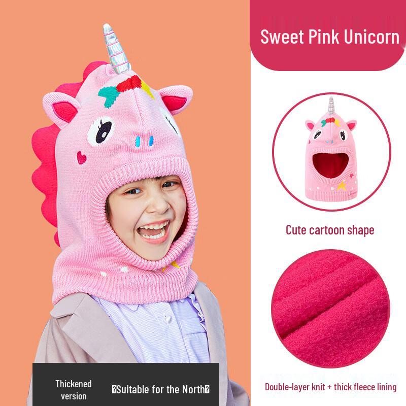 Lemonkid Toddler Plush Unicorn Fleece Hat Small