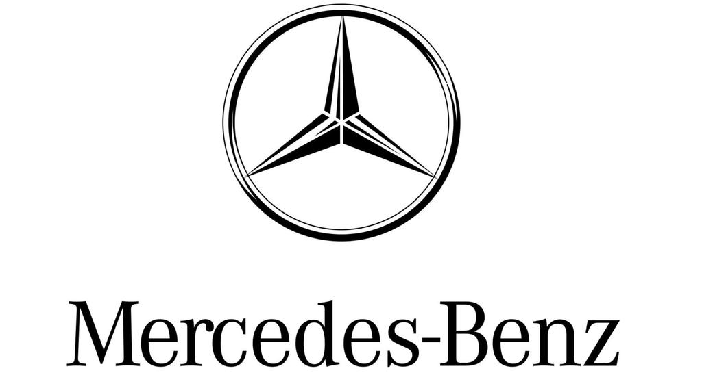 Genuine Mercedes-Benz Laurel Wreath Hood Emblem, Black, A0008173305