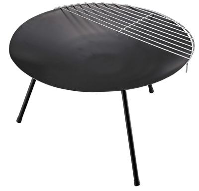 Şenlik Ateşi Standı Barbekü Sobası Yuvarlak Ateş Tabanı Üç Ayaklı ve Saklama Çantası Siyah UG-49 Dış Çap 540 x Yükseklik 300mm