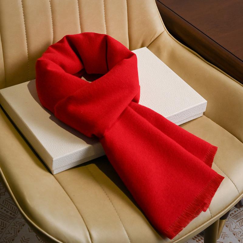 People Red Scarf Old Man Ma Benming 2025 Dad Mom Grandparents Male Female Winter