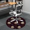 1pc Skulls Ravens Office Round Area Rug, Indoor Mat Suitable For Office, Under Office Chairs Bedroom Living Room Home Decor, Room Deco169