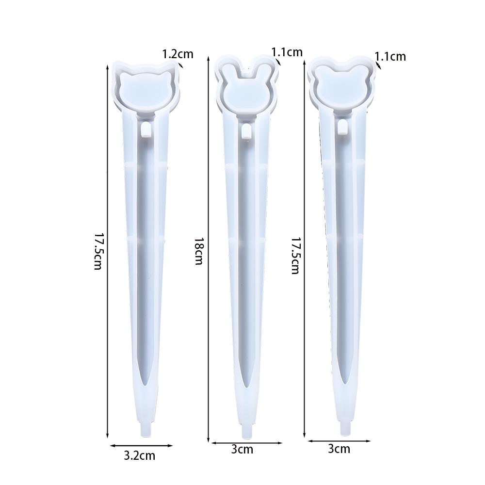 Quicksand Cute Pen Silicone Mold Heart Epoxy Resin Casting Mould for DIY Pen Holder Epoxy Resin Making Crafts Decor