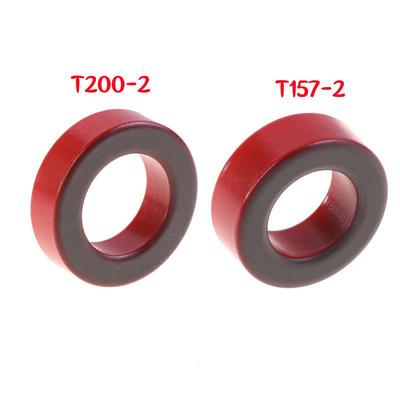 Núcleos Toroidales de Ferrita de Hierro T200-2/T157-2 51*32*14mm/40*24*14.5 Mm Para Inductores Núcleo de Polvo de Hierro Anillo Rojo Baja Permeabilidad