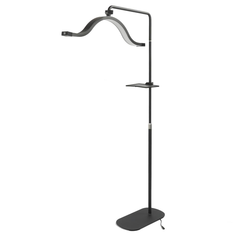 Half Moon Floor Light 45W 29 Inch 3200K To 5600K Adjustable Standing Lash Lamp with Phone Clip for Skincare Live