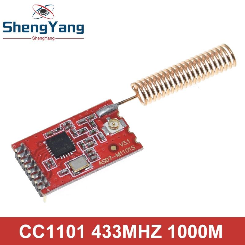 TZT CC1101 10mW 433MHZ 868MHZ 300-1000M Transmission Module With SMA Antenna Transceiver Module