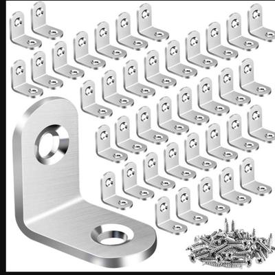 20/10Pcs 10Pcs L Angle Bracket Stainless Steel Right Shelf Support Shape Bracket Furniture L Corner Bracket