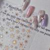 Tomoni Retro Snowflake Crystal Nail Stickers Collaboration MS428
