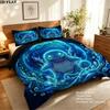 Pokmon Pattern Bedding Quilt Set Quilt Cover Pillowcase Home Birthday Gift(1 * duvet cover + 2 * pillowcase, without core)