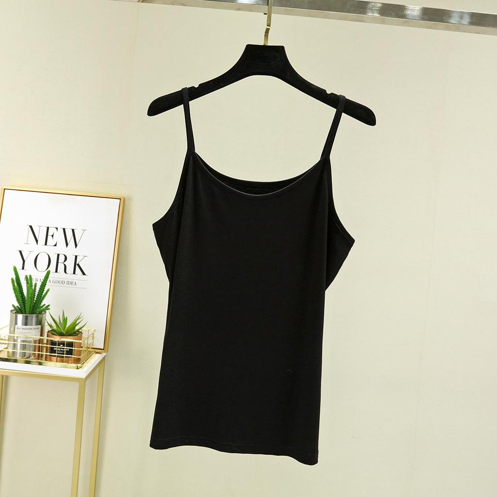 Modal Sling Women, Summer Cold Solid Color Vest Women, Thin Can Be Worn Outside Japanese Inner Bottom Top