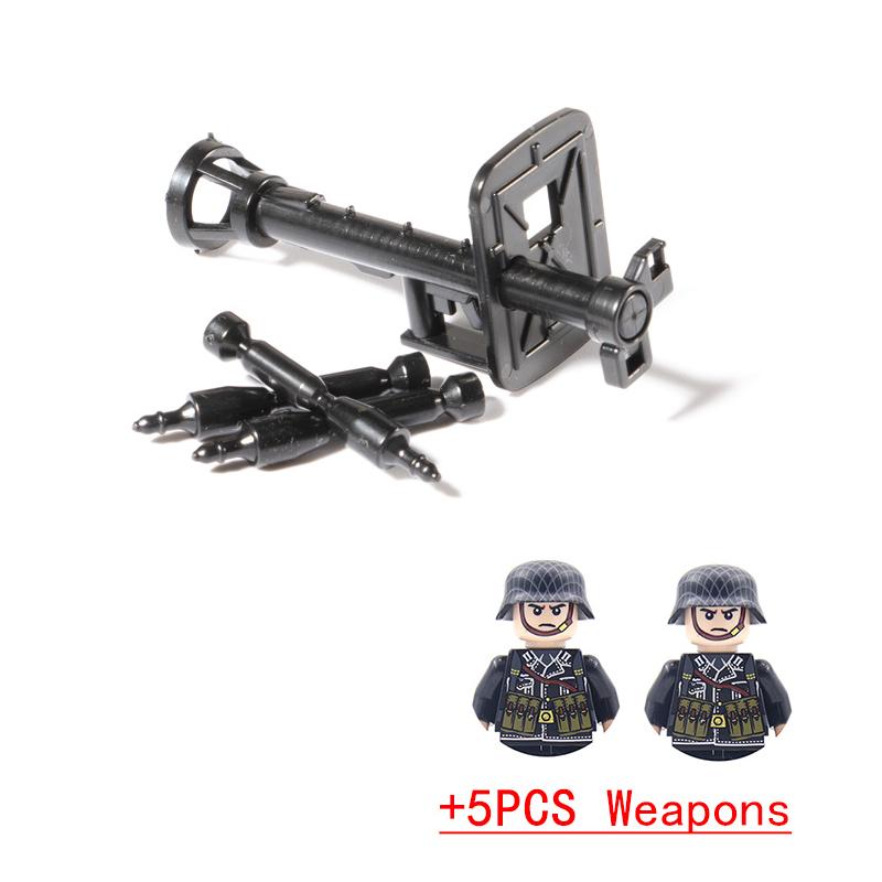 Non-Toxic Wwii Military North African Campaign Wheeled Armored Vehicle Tank Cannon Soldier Figures Building Blocks Weapon Truck Army Toy