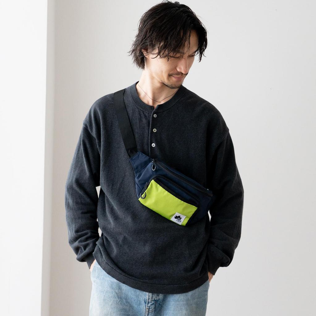 Logos Park Waist Body Perfect for Town and Walking [LOGOS Park] Bag, Pouch, Bag, Two-Tone, Use, Walking, Leisure, Hiking,