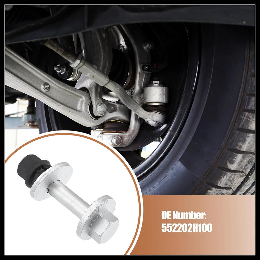 Car Camber Adjusting Eccentric Bolts Lockout Kit Suspension Control Arm Repair Bolt for Hyundai Elantra 2007-2011 No.552202H100 1 Set Durable