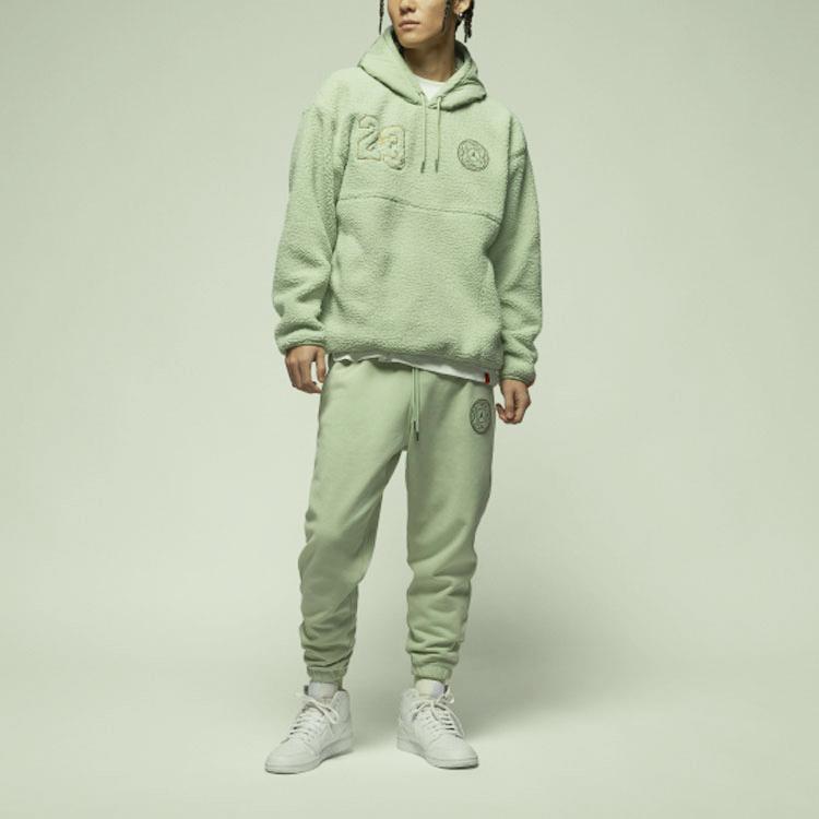 Jordan CNY Series Fleece Logo Hoodie With Drawstring Men Hoodie Honeydew-Green FB1451-343