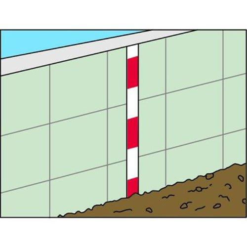 Myzox Eco "Pitta!" Rod, 60mm wide x 20cm red and white (scale) HPR602T