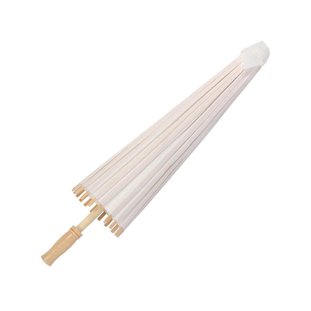 Klassische weiße Farbe DIY Papier Regenschirm Sonnenschirm Hochzeit Brautparty Deko Foto Requisite