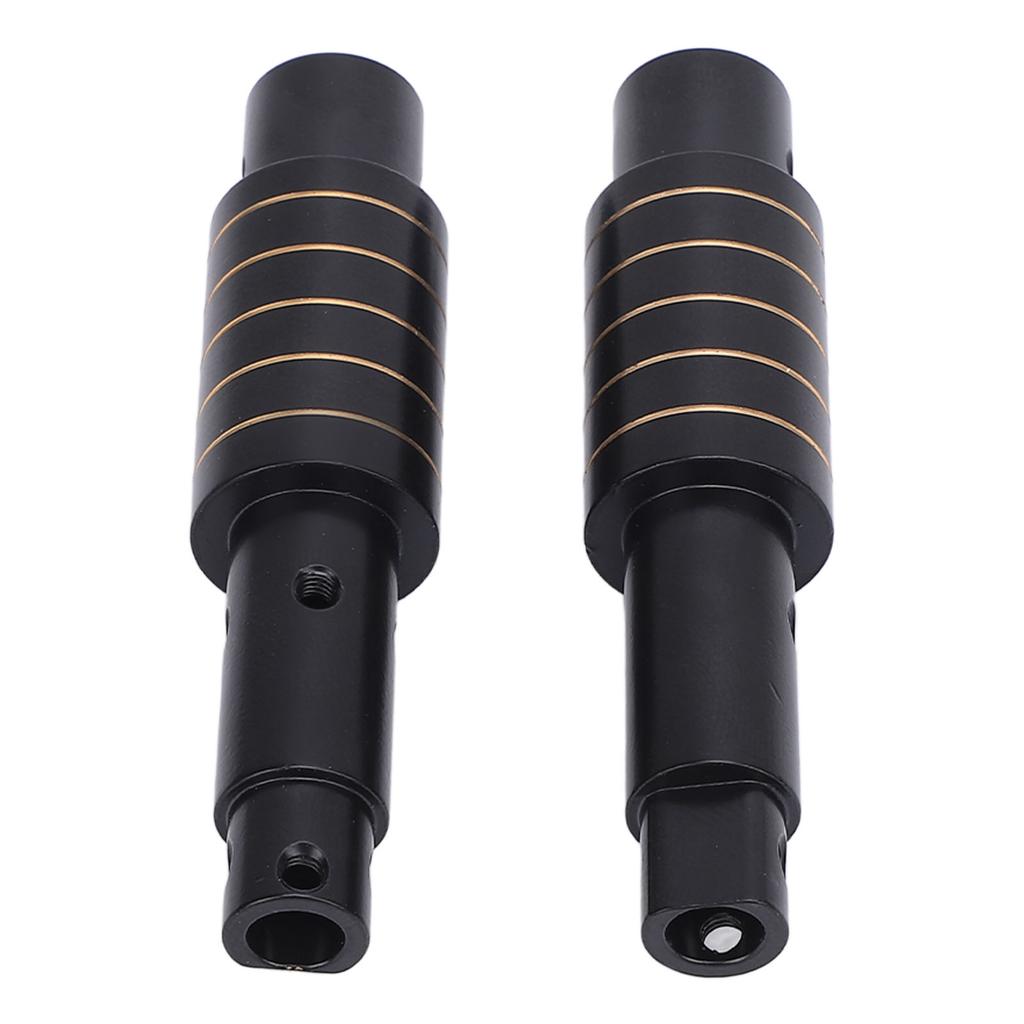 2Pcs RC Rear Axle Tube Brass Remote Control Car Axle Tube Set for Axial SCX10 Pro 1/10
