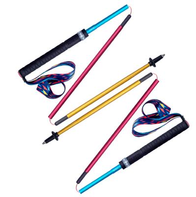 Azarxis Trekking Trailrunning Bergsteigen Pfad Bergwandern Aufbewahrungstaschen-Set Stöcke, Faltbar, Leicht, Stöcke, Wanderstöcke, 110cm, 120cm, 130cm,