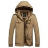 Mens Winter /Autumn Clothes Windbreaker Military Field Army Jackets Flight Pilot Hooded Top Coat