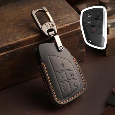 Car Key Cover Case for Buick Envision GMC Yukon XL Denali Chevrolet Suburban Tahoe 3/4/5/6 Buttons Remote Keychain Accessories