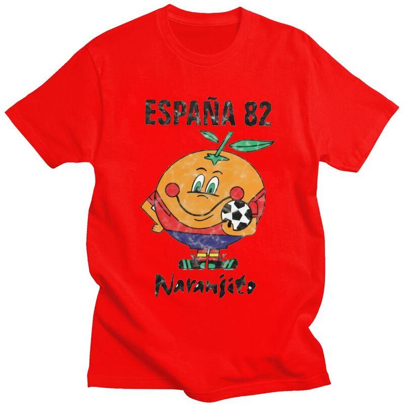 

Custom Gorgeous Espana 82 Spain 1982 T Shirt Men Short Sleeves Soft Cotton Tshirt Casual Soccer Football Tees Streetwear Tshirt S