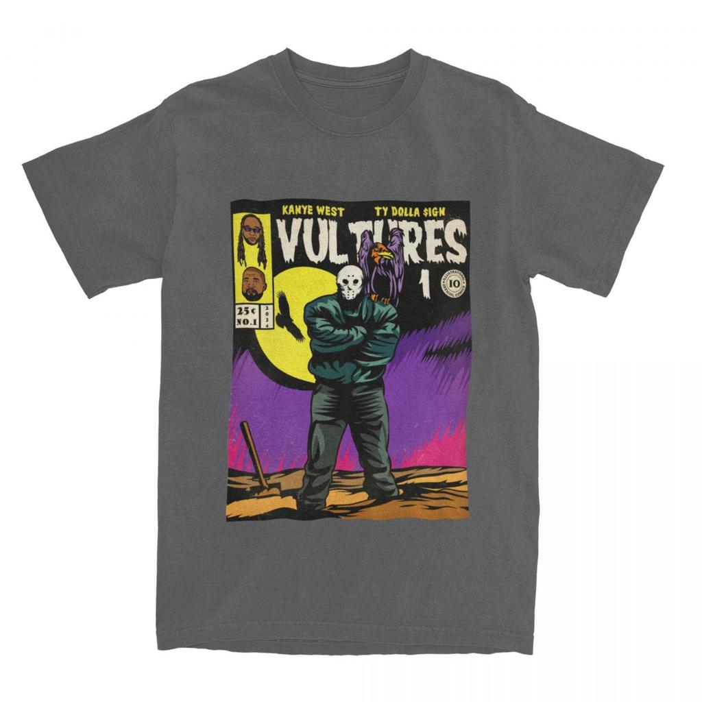 Kanye West Ty Dolla Sign Vultures Album Apparel TShirt for Unisex Women Hip Hop Comic Art Funny Pure Cotton Summer Clothes