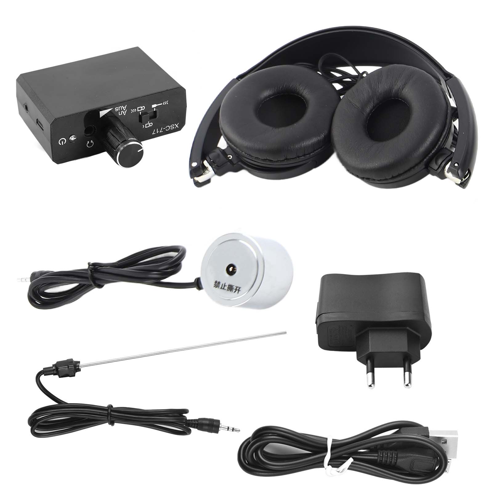 

Беспроводные детекторы протечки воды для домашнего строительства, датчик протечки воды с наушниками, протечка подземного водопровода EU Plug