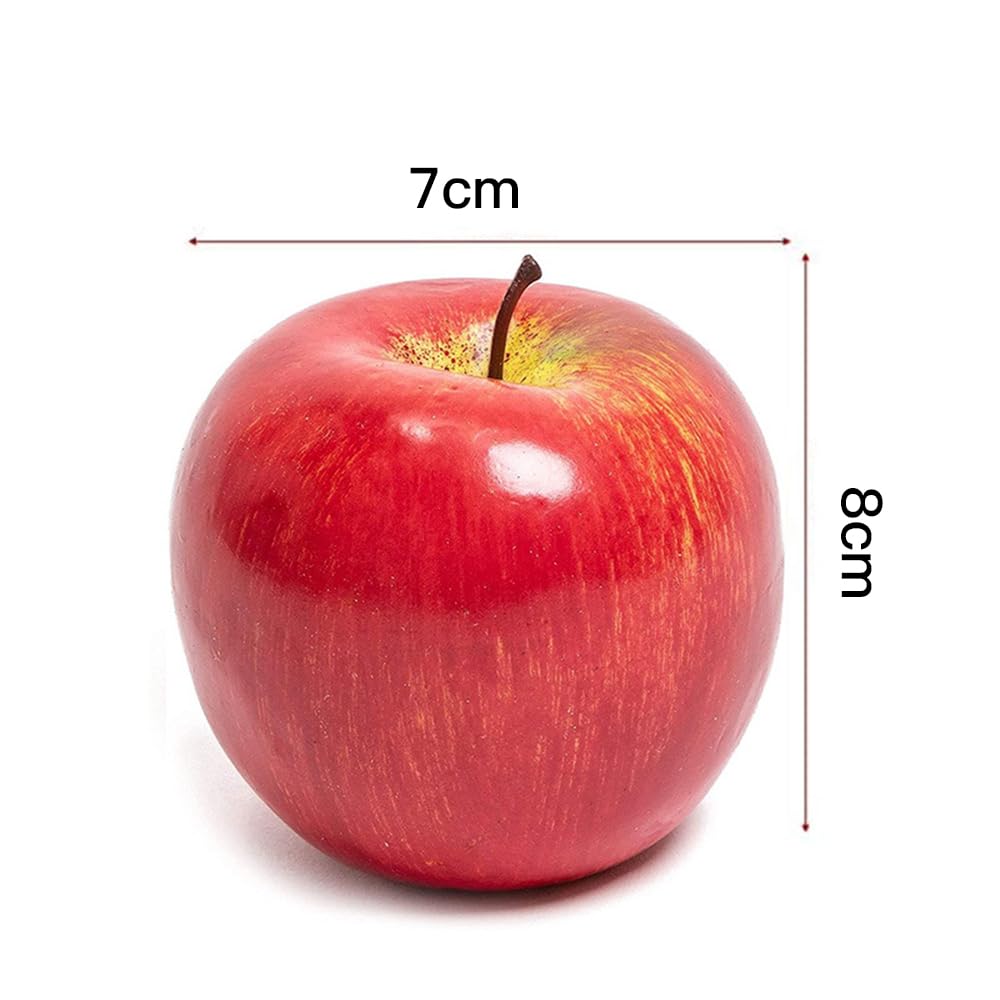 PrimeBlis Set of Food Realistic Artificial Photo Party Showcase Decorations Apples, 5, Samples, Replicas, Fruits, Accessories, Models, Display, Props,