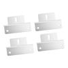 4Pcs Solar Panel Mounting Z Bracket Kit Off Gird Roof Installation Set for RV Yacht Flat Roof