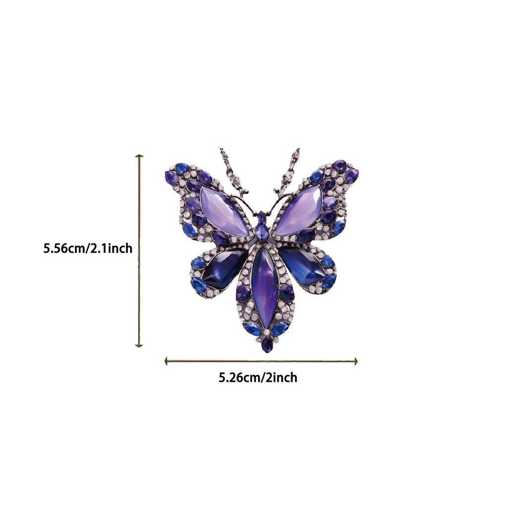 50 Transparent INS Butterfly Jewelry Stickers, Waterproof Transparent PET Handbook Material Decorative Guitar
