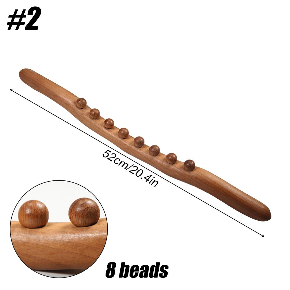 36 Beads Wooden Massage Tool Myofascial Release for Stomach Cellulite Neck Waist Body Sculpting Therapy