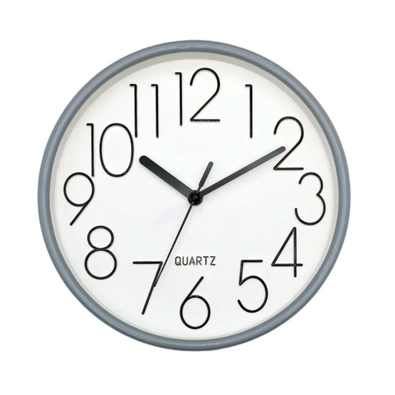 

Современные скандинавские стильные тихие часы для ресторана Простая атмосфера Модные креативные настенные часы для гостиной Домашние подвесные настенные часы 8 inch