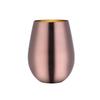 New Stainless Steel Wine Cup With Straw Single Layer Metal Drinking Mug Multifunction 500Ml Big Belly Cup Outdoor Drinkware
