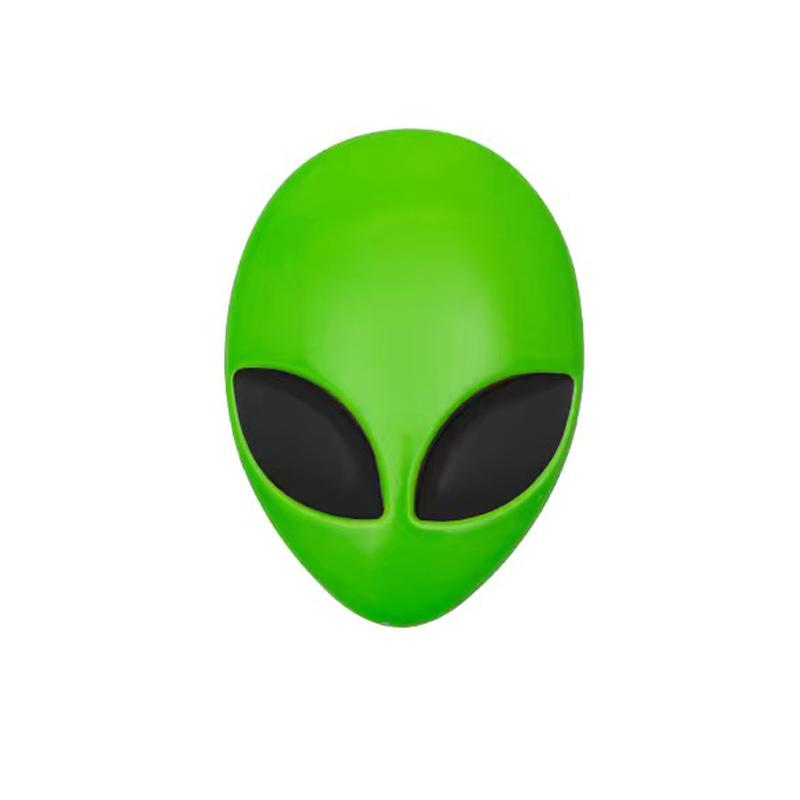 Металлический 3D Значок-Эмблема Логотип Alienware Голова Чужого НЛО Наклейки Мотоцикл Кузов Автомобиля Багажник Окна Стикер Авто Стайлинг Аксессуары 5.2cm x 3.7cm
