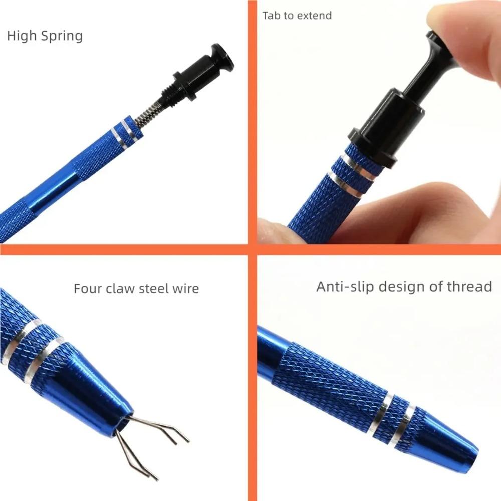 Electronic Component Grabber Four Claw IC BGA chip gripper Extractor Screw Picker Pick Up pen Electronic Repair Hand tool