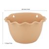 Wall Mounted Plastic Large Hanging Plant Pot with Drainage Tray Flower Pot Balcony Storage Garden Basket Decoration
