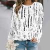 Autumn Fashion 3D Print Crew Neck Long Sleeve T-Shirt Casual Women Clothing Y2k Harajuku Female Clothing Plus Size Tops